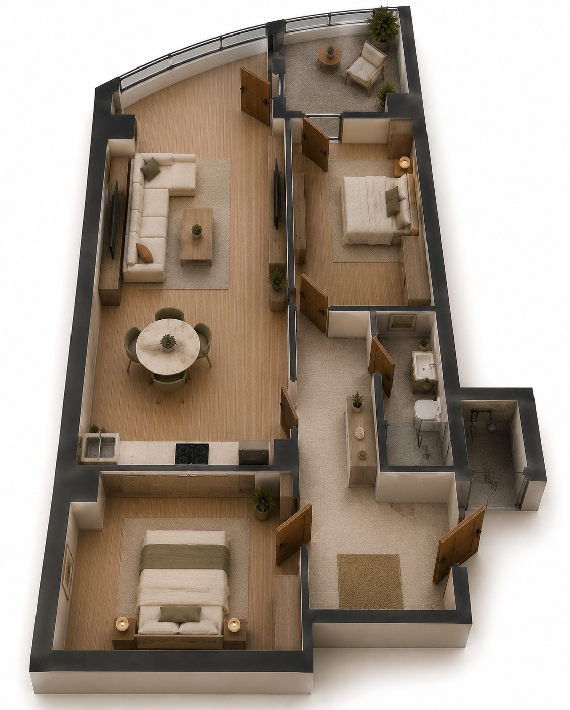 80.4 m² floor plan