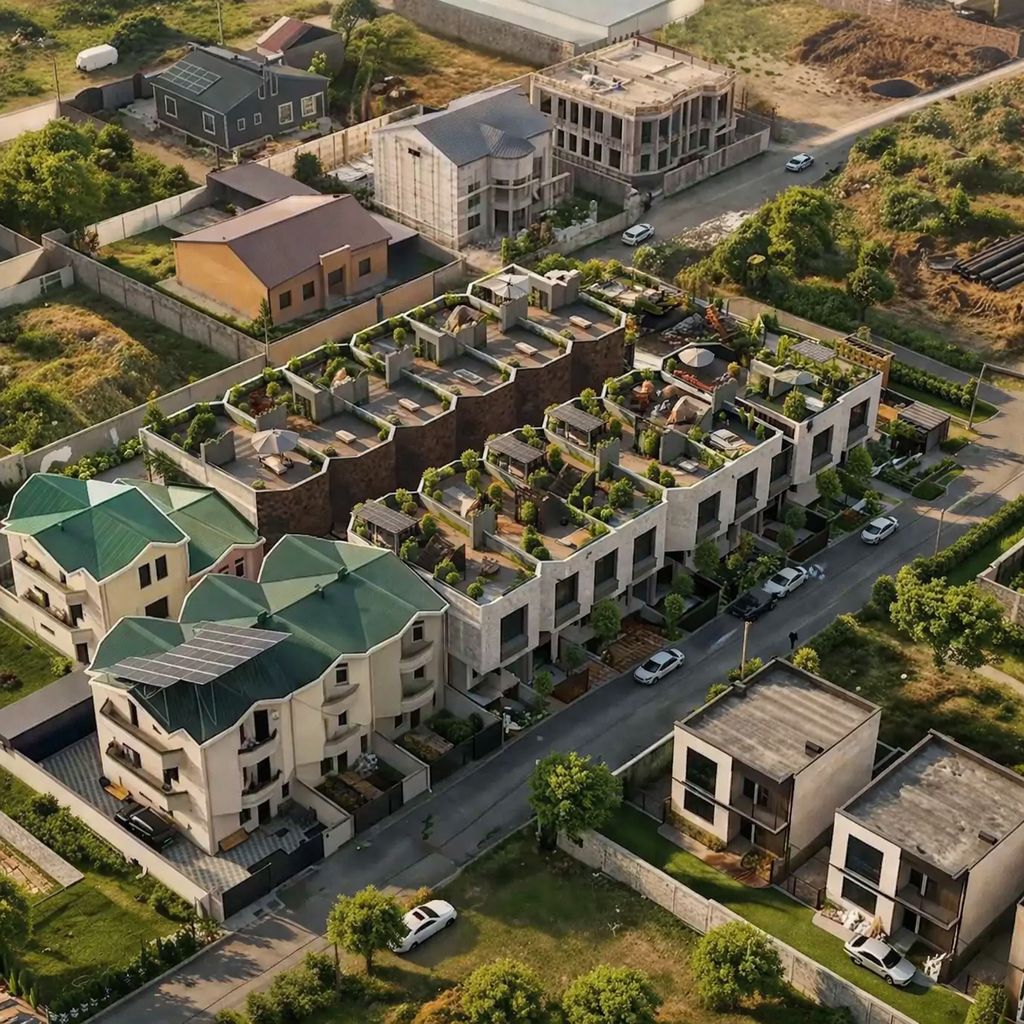 Ajapnyak G-1 aerial view of the townhouse complex